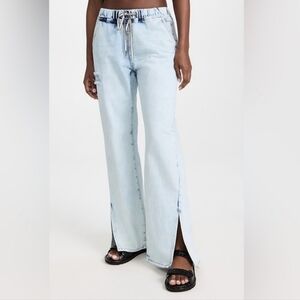 One Teaspoon From Free People The ROADHOUSE Wide Leg Jeans Causual Size Med